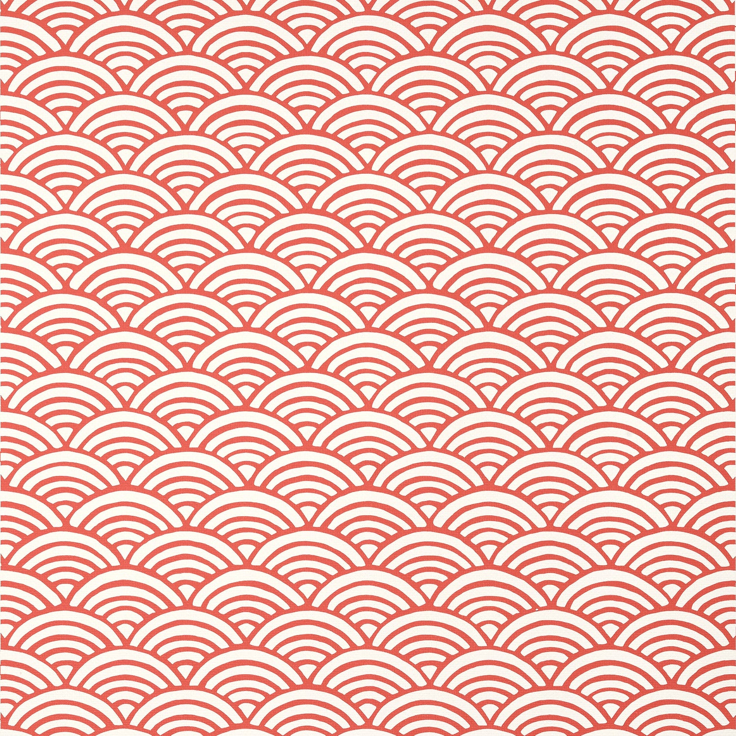 Maris wallpaper in coral color - pattern number T13378 - by Thibaut in the Pavilion collection