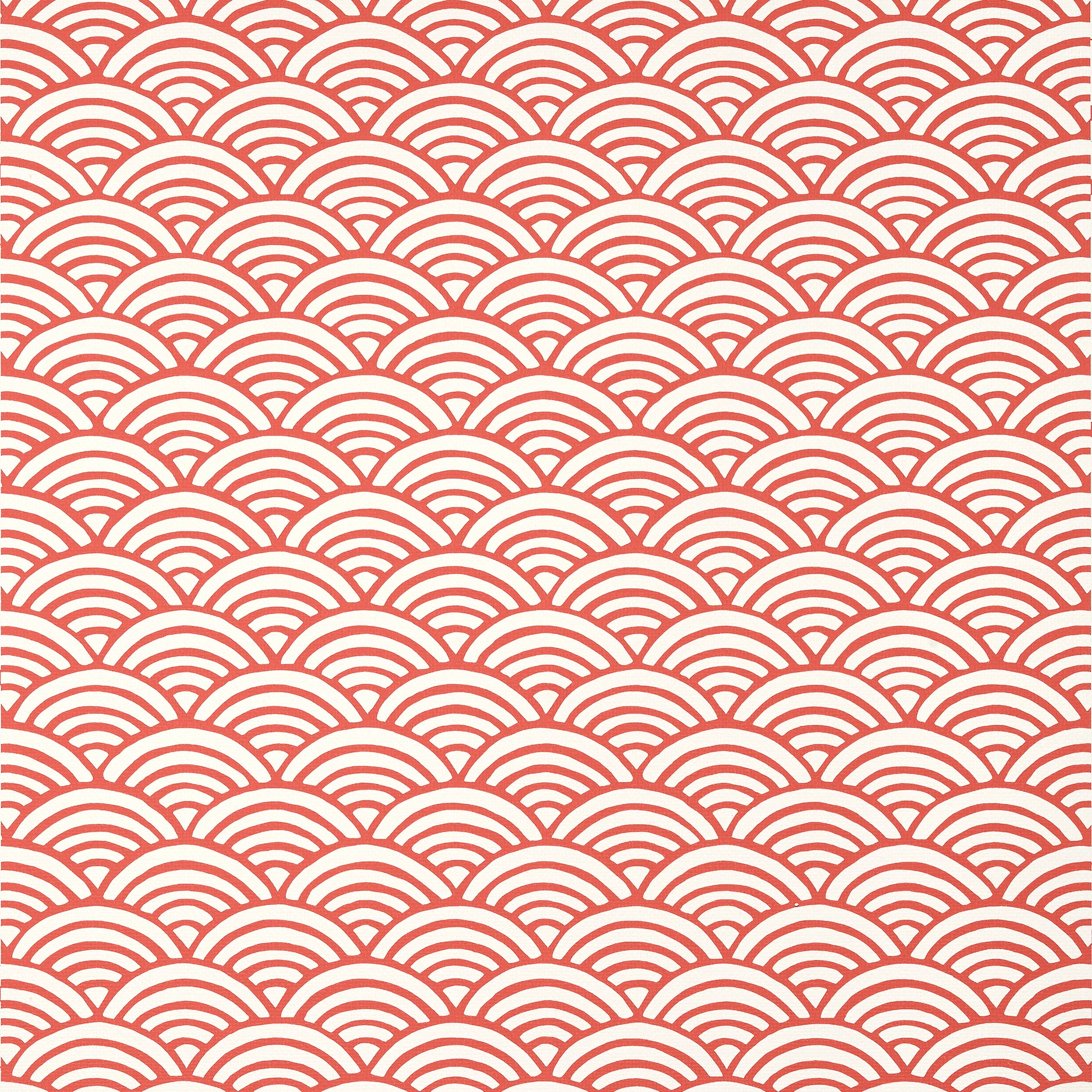 Maris wallpaper in coral color - pattern number T13378 - by Thibaut in the Pavilion collection