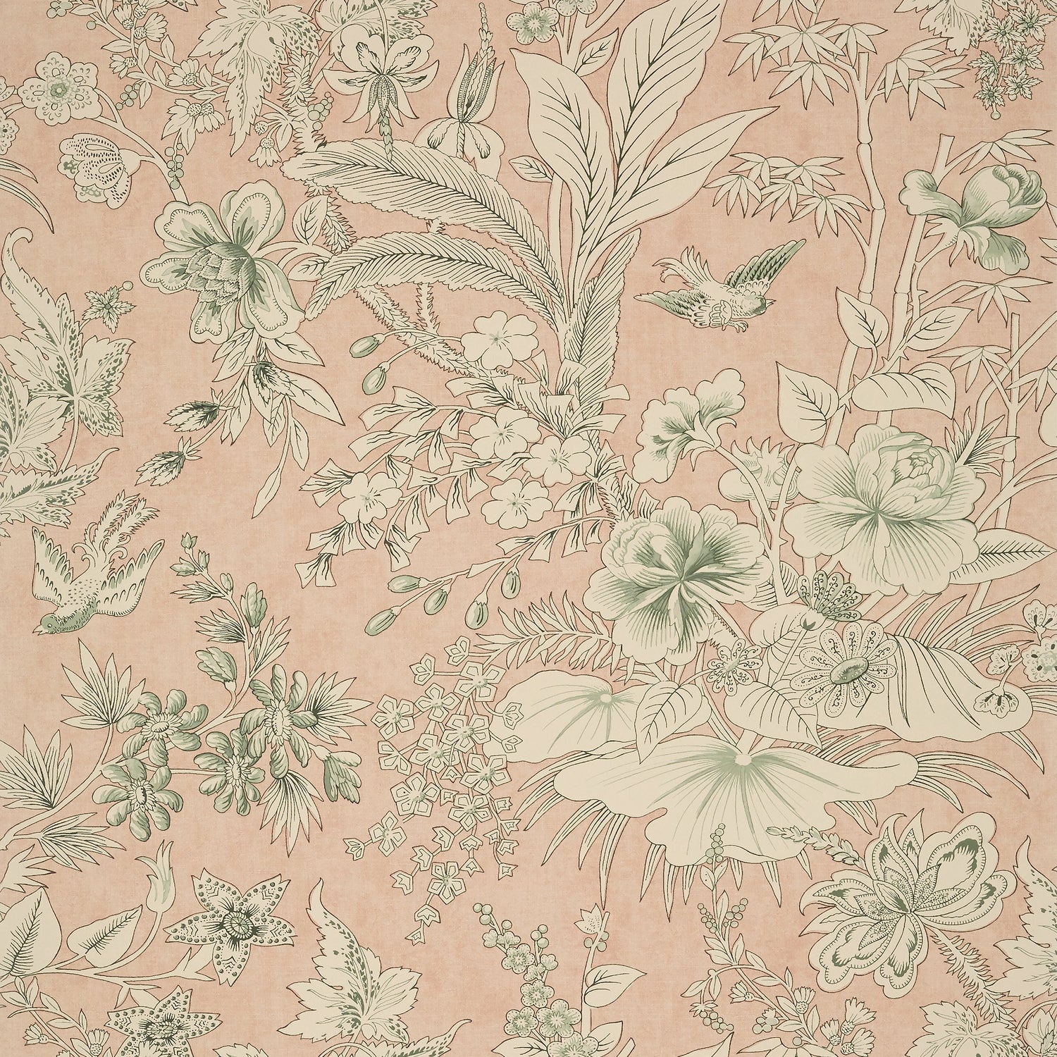 Rosalind fabric in blush color - pattern number T13600 - by Thibaut in the Grand Palace collection