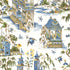 Grand Palace wallpaper in blue and green color - pattern number T13613 - by Thibaut in the Grand Palace collection