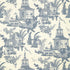 Empress Court wallpaper in navy color - pattern number T13653 - by Thibaut in the Grand Palace collection