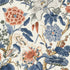 Hill Garden wallpaper in brick and navy color - pattern number T13655 - by Thibaut in the Grand Palace collection