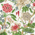 Hill Garden wallpaper in coral and green color - pattern number T13658 - by Thibaut in the Grand Palace collection