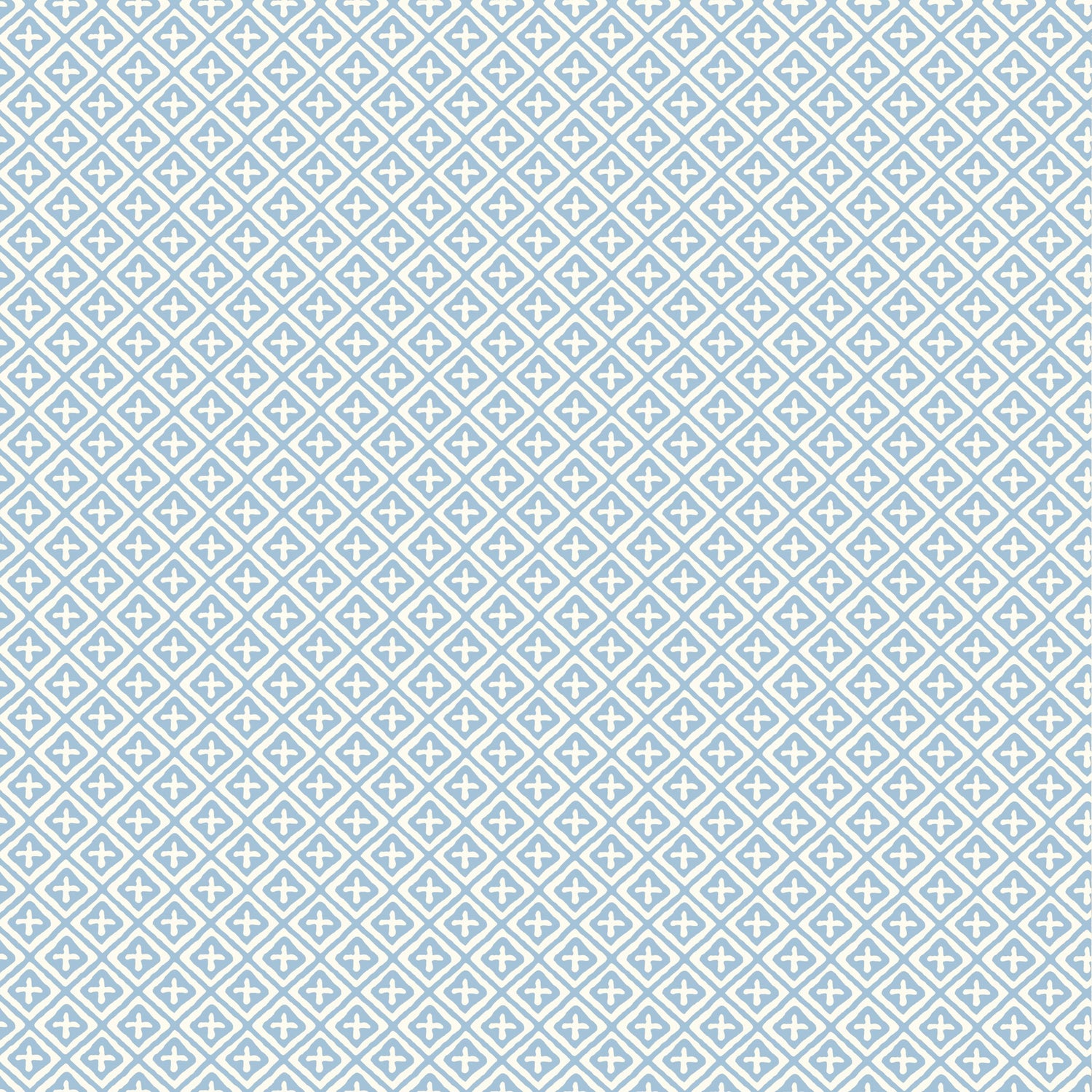 Holiday Trellis fabric in blue color - pattern number T13661 - by Thibaut in the Grand Palace collection