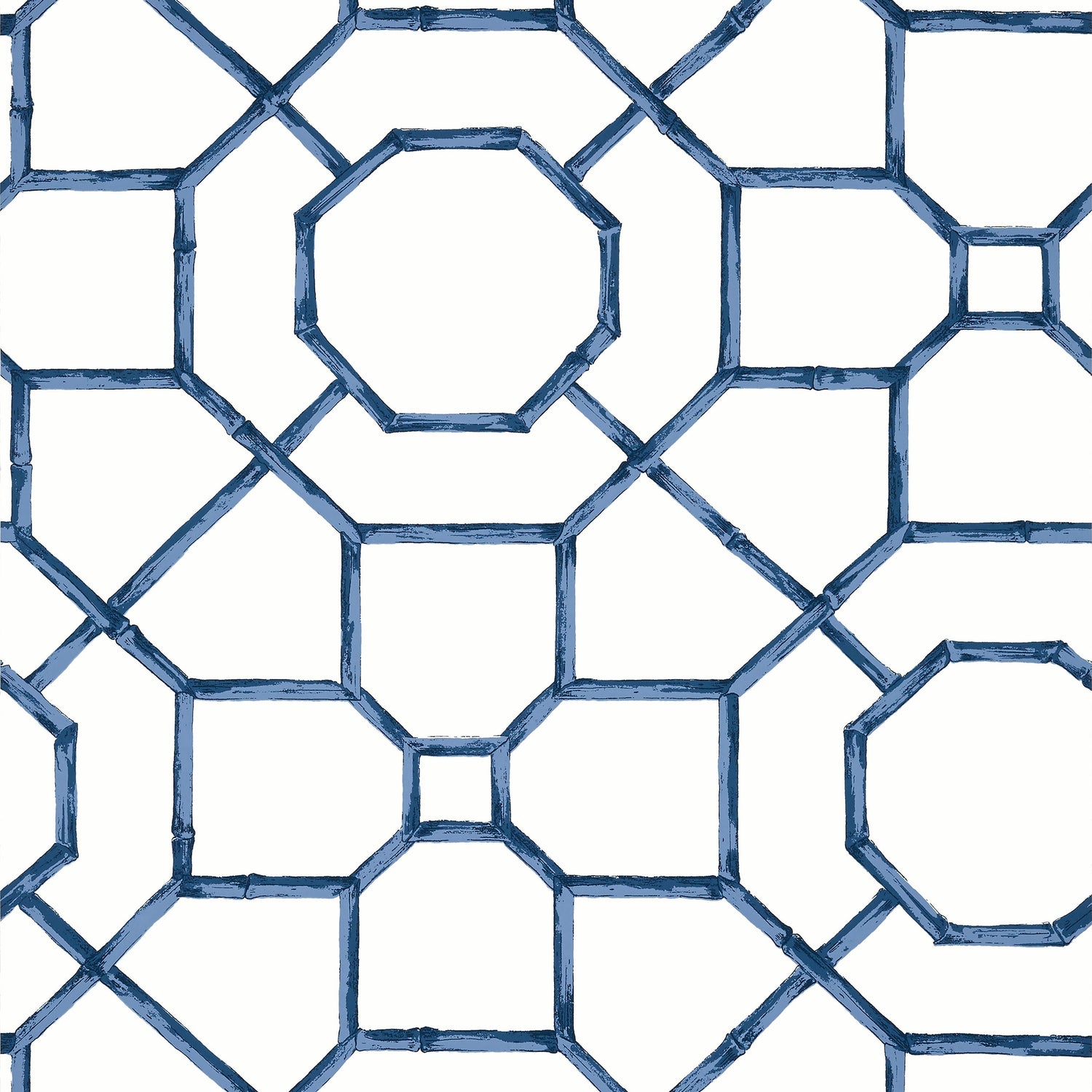 Arbor wallpaper in navy color - pattern number T13673 - by Thibaut in the Grand Palace collection