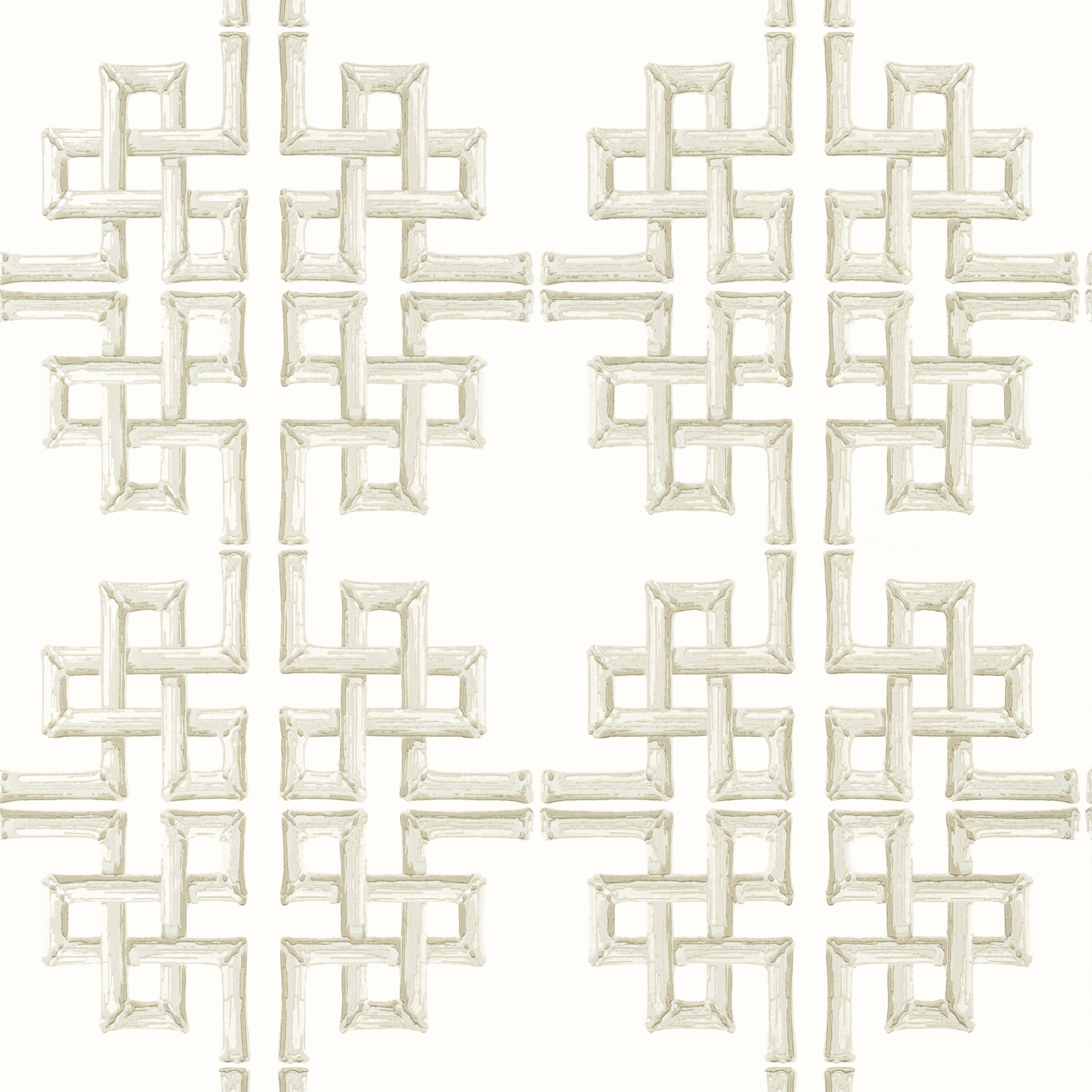 Boca Bamboo fabric in beige color - pattern number T13905 - by Thibaut in the Palm Grove collection