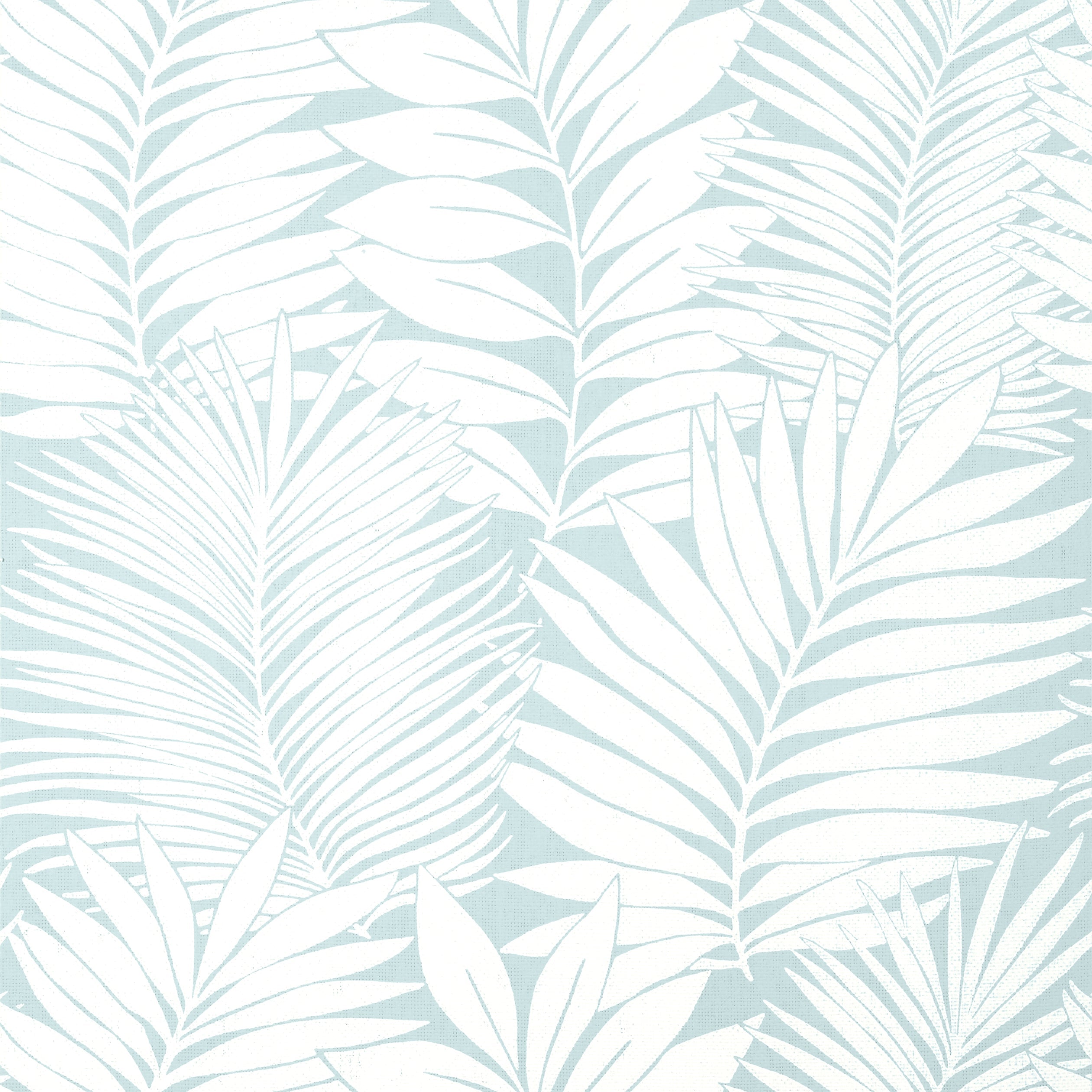 Siesta Key wallpaper in spa blue color - pattern number T13929 - by Thibaut in the Palm Grove collection