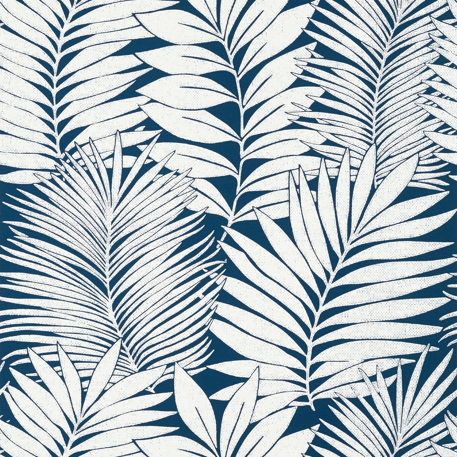 Siesta Key wallpaper in navy color - pattern number T13930 - by Thibaut in the Palm Grove collection