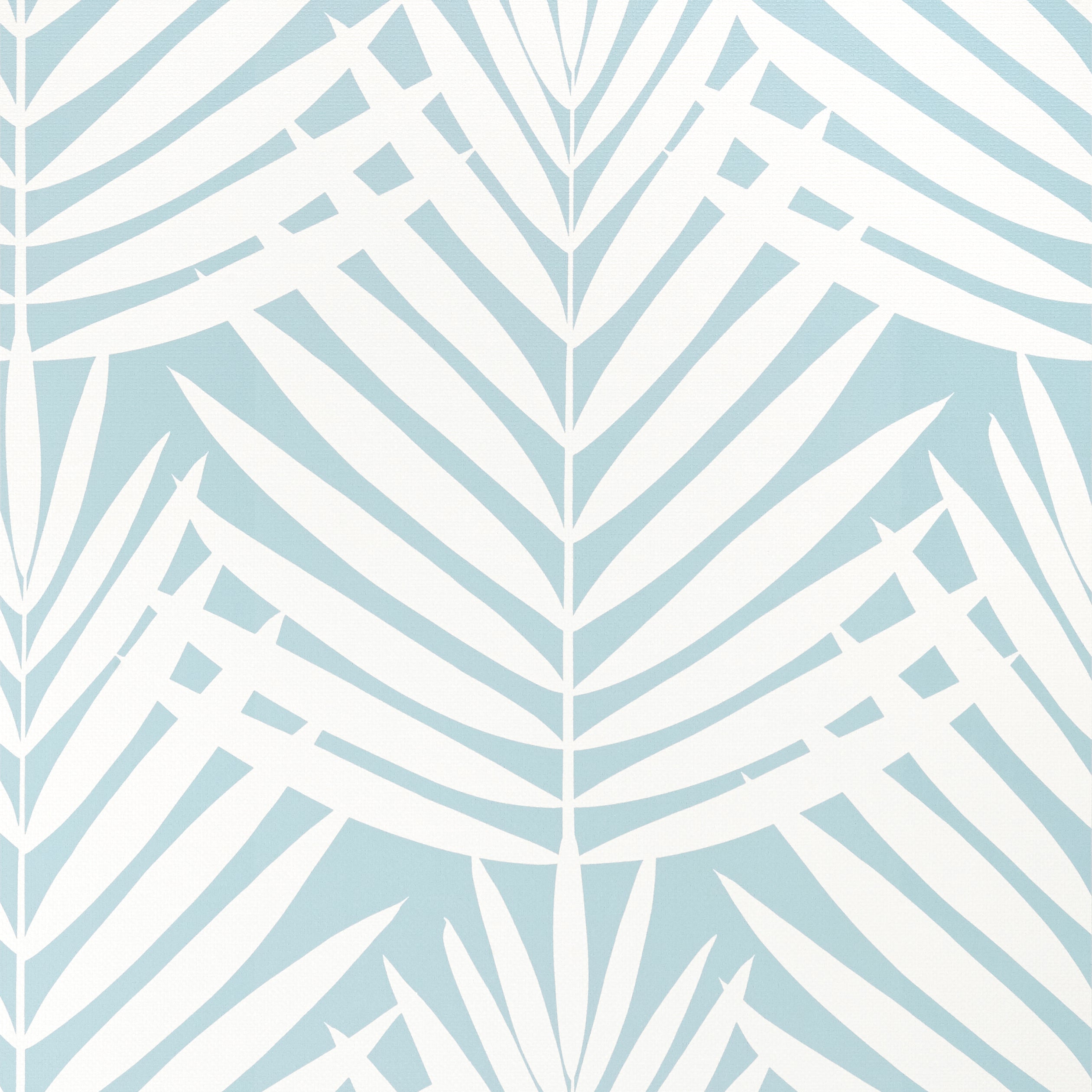 Croatia wallpaper in spa blue color - pattern number T13936 - by Thibaut in the Palm Grove collection