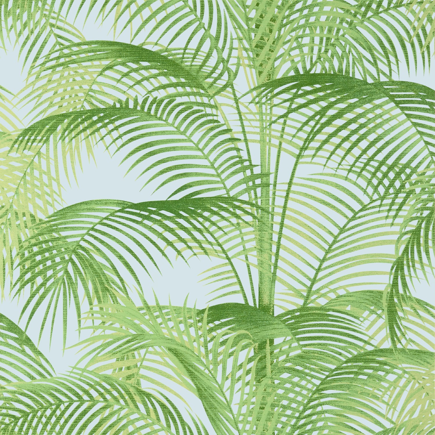 Delray fabric in green and blue color - pattern number T13937 - by Thibaut in the Palm Grove collection