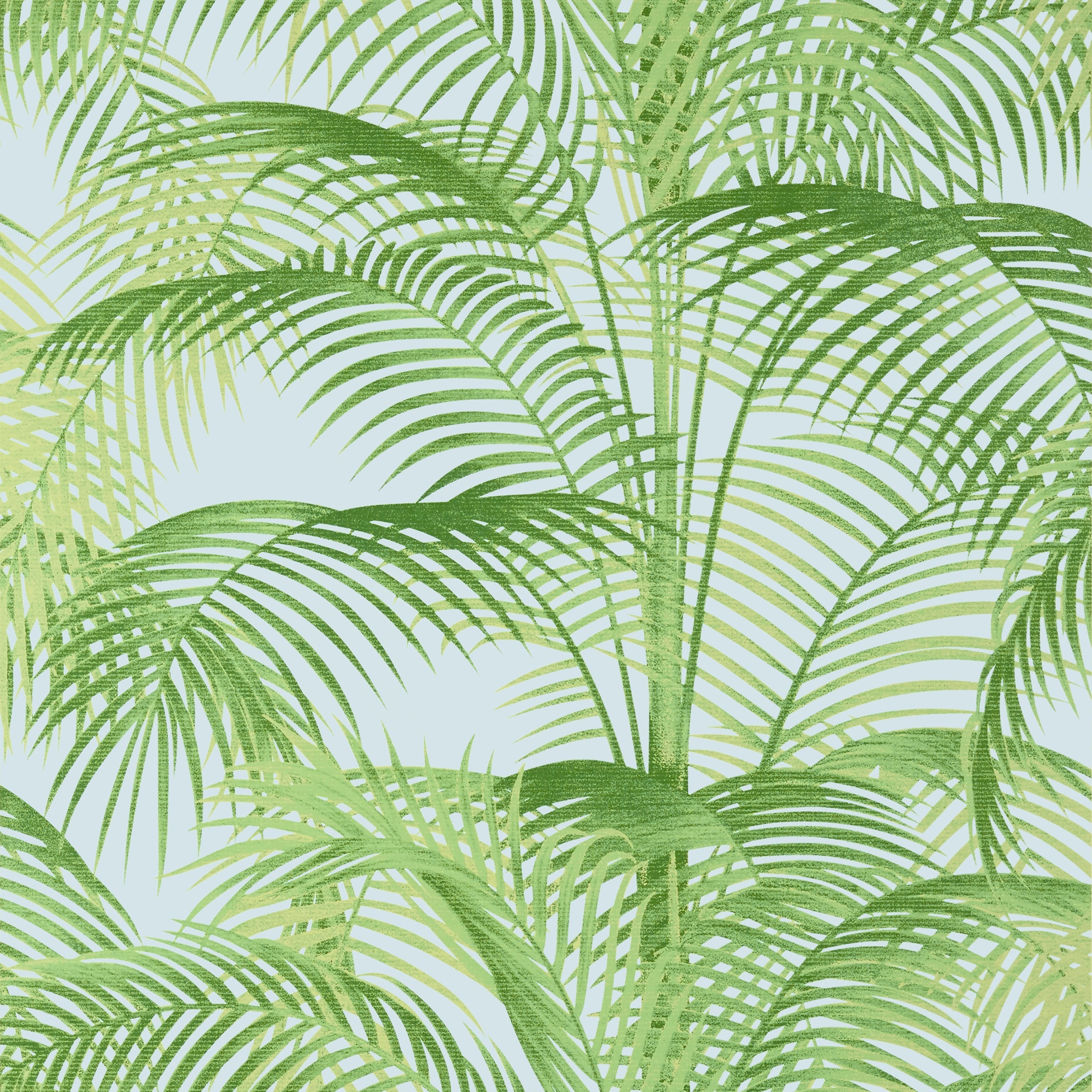 Delray fabric in green and blue color - pattern number T13937 - by Thibaut in the Palm Grove collection