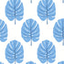Monstera wallpaper in blue color - pattern number T13953 - by Thibaut in the Palm Grove collection