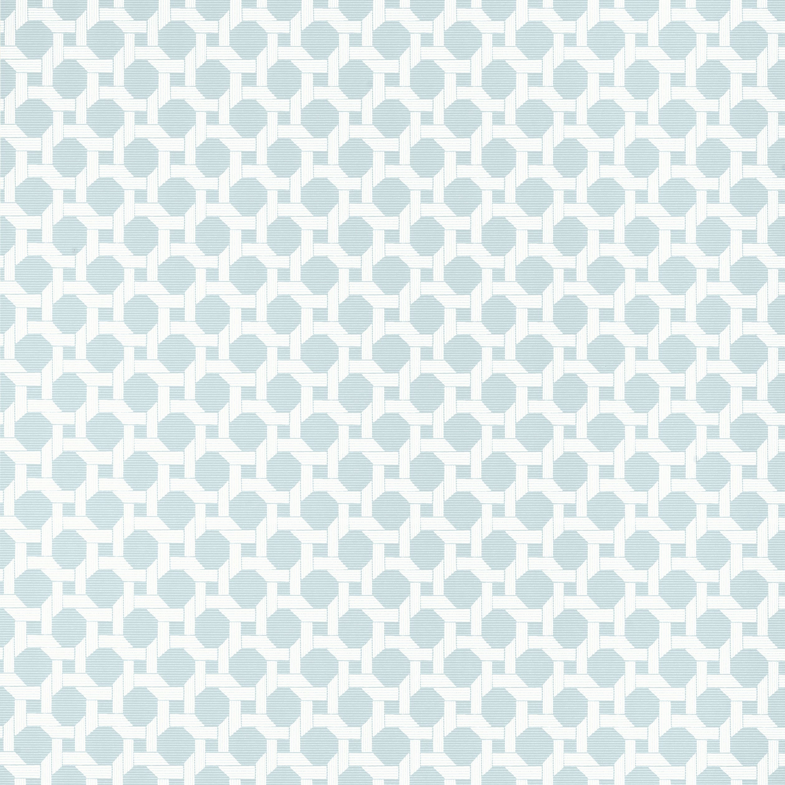 Charter wallpaper in spa blue color - pattern number T13960 - by Thibaut in the Palm Grove collection