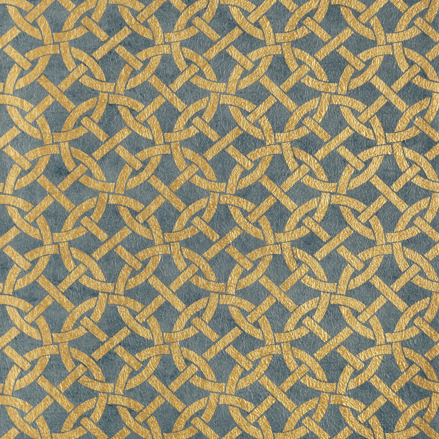 Bal Harbour wallpaper in metallic gold on navy color - pattern number T14104 - by Thibaut in the Texture Resource Volume 4 collection