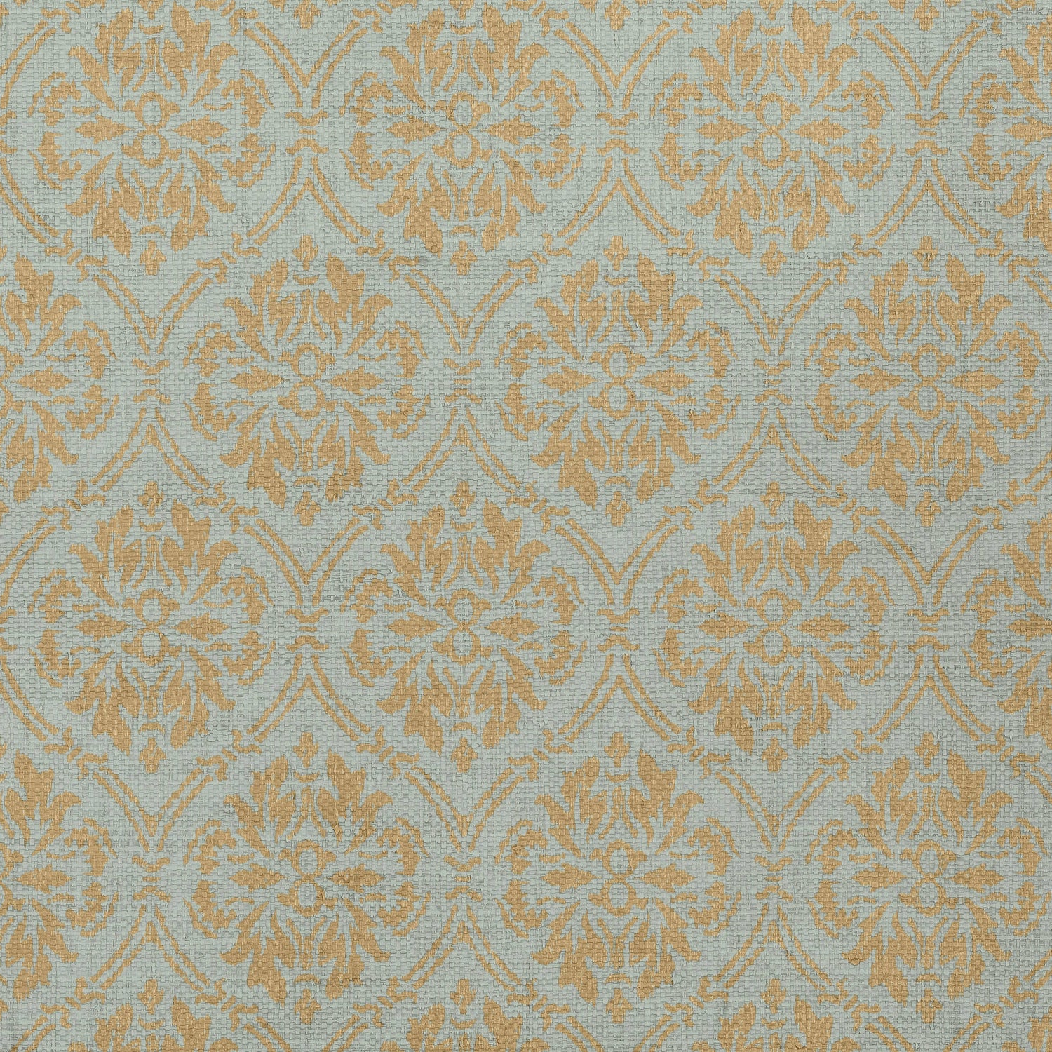 Bankun Damask wallpaper in teal color - pattern number T14121 - by Thibaut in the Texture Resource Volume 4 collection