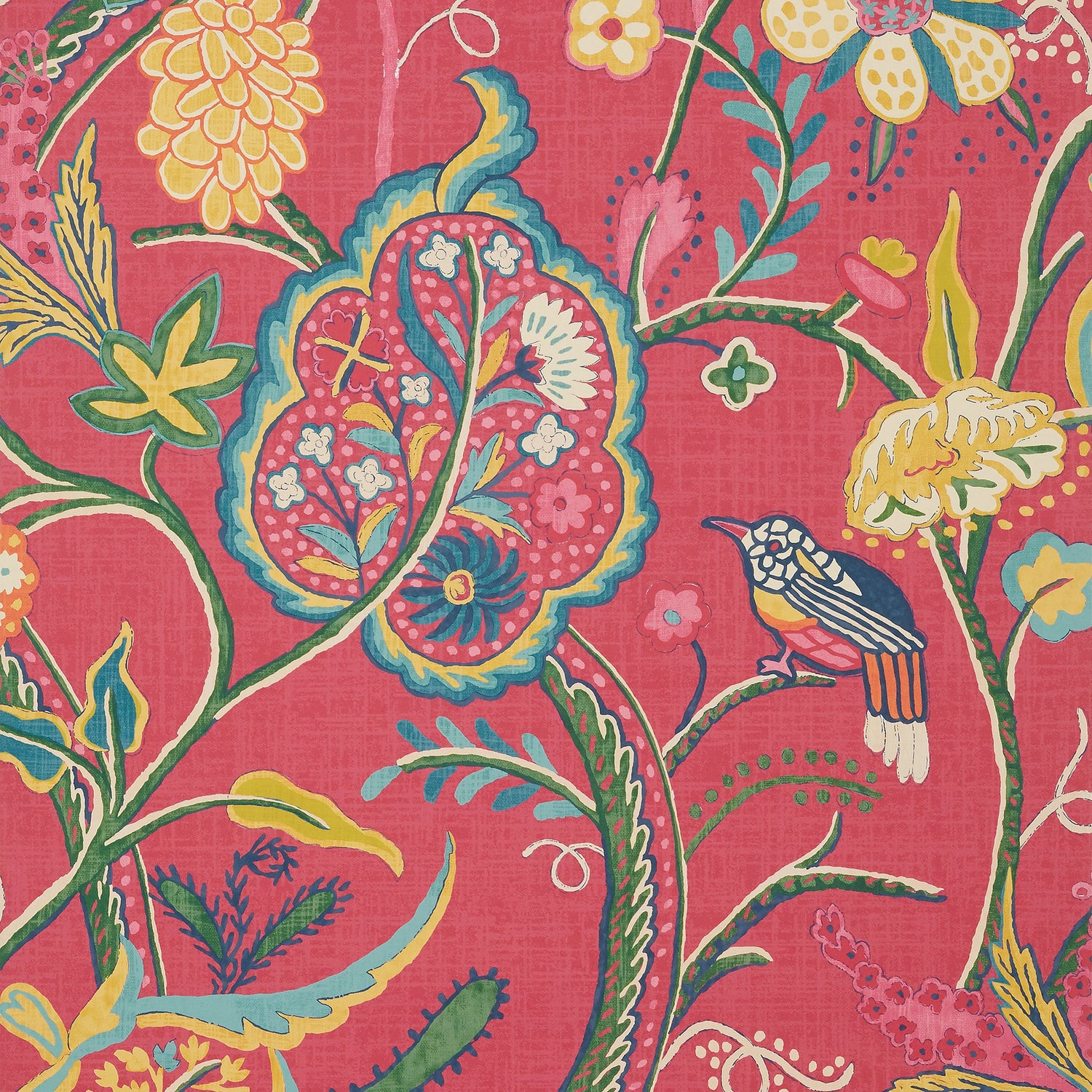 Windsor fabric in pink color - pattern number T14302 - by Thibaut in the Canopy collection