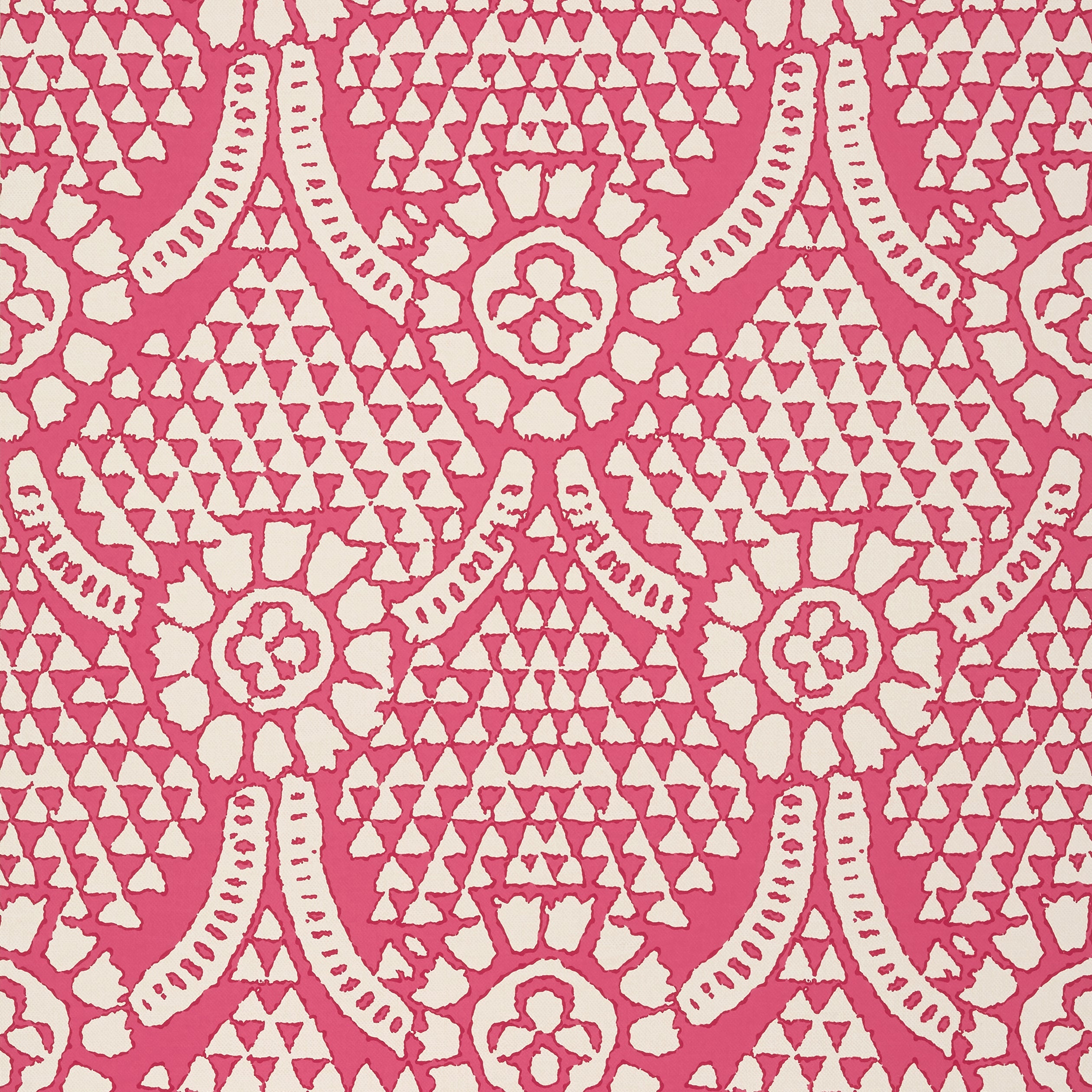 Chamomile fabric in pink color - pattern number T14316 - by Thibaut in the Canopy collection