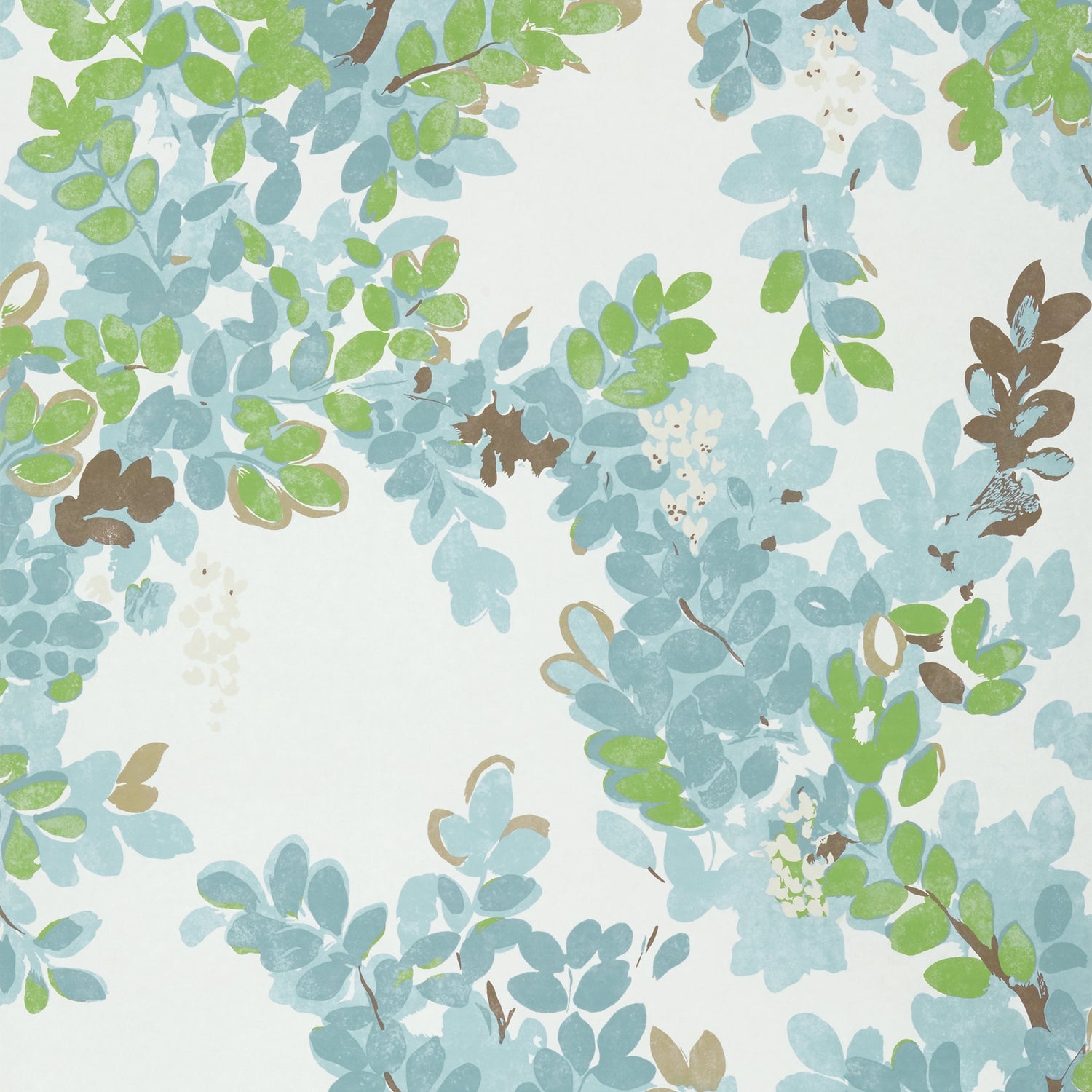 Central Park wallpaper in spa blue color - pattern number T14335 - by Thibaut in the Canopy collection