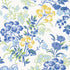 Spring Garden wallpaper in blue and white color - pattern number T14336 - by Thibaut in the Canopy collection