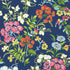 Spring Garden wallpaper in navy color - pattern number T14337 - by Thibaut in the Canopy collection