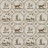 Dooley wallpaper in brown color - pattern number T14349 - by Thibaut in the Canopy collection