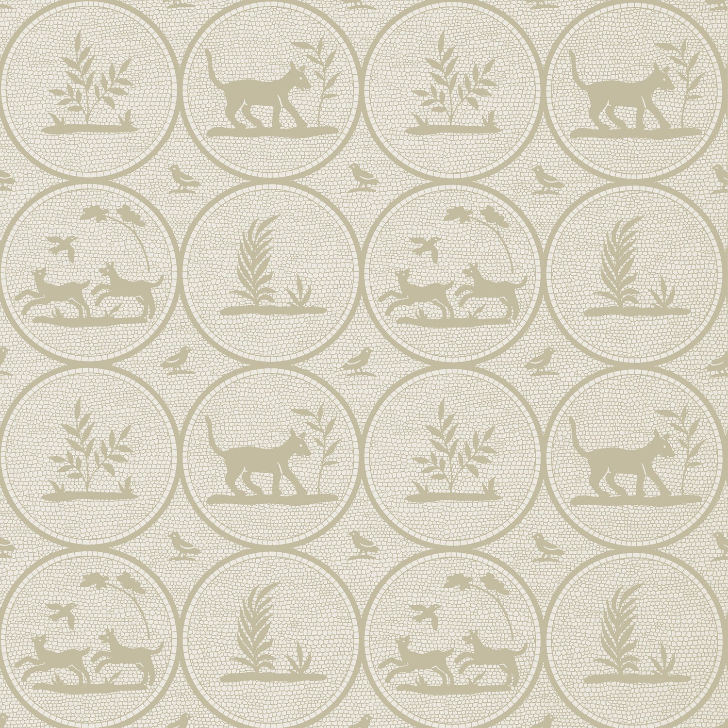 Dooley wallpaper in beige color - pattern number T14350 - by Thibaut in the Canopy collection