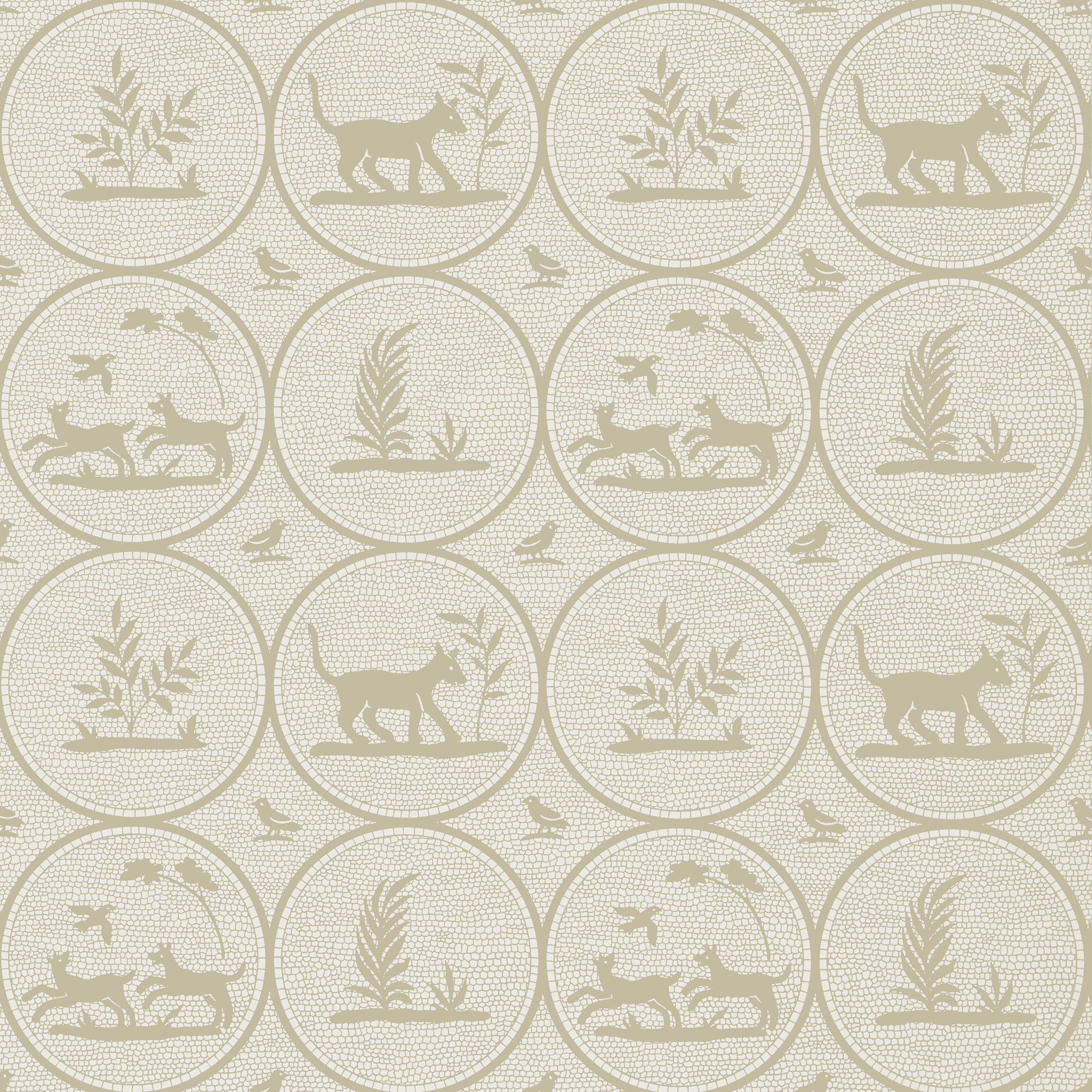 Dooley wallpaper in beige color - pattern number T14350 - by Thibaut in the Canopy collection