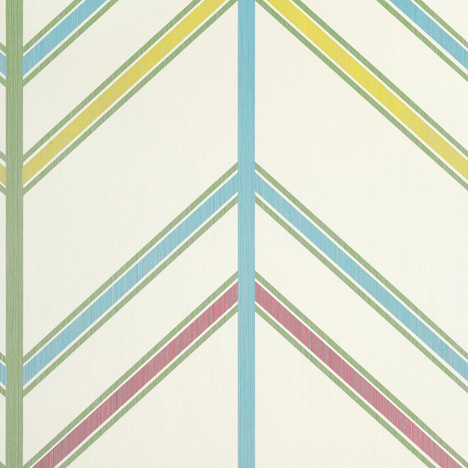 Ventura wallpaper in pink and green color - pattern number T14358 - by Thibaut in the Canopy collection