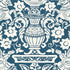 Galway wallpaper in navy color - pattern number T14362 - by Thibaut in the Canopy collection
