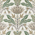 Lotus Wallpaper in Green and Beige color - pattern number T14610 - by Thibaut in the Fairhaven collection