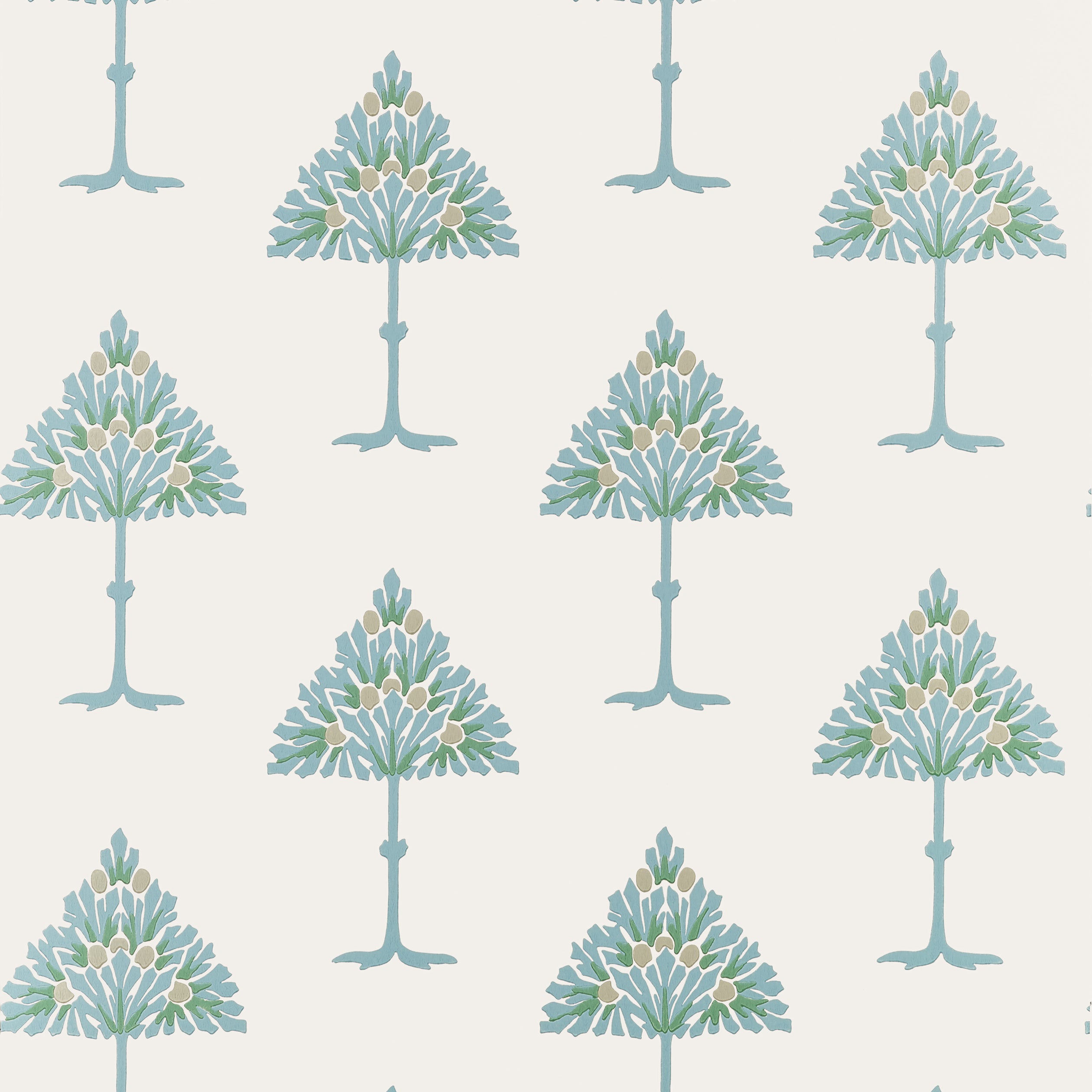 May Tree Wallpaper in Spa Blue color - pattern number T14613 - by Thibaut in the Fairhaven collection