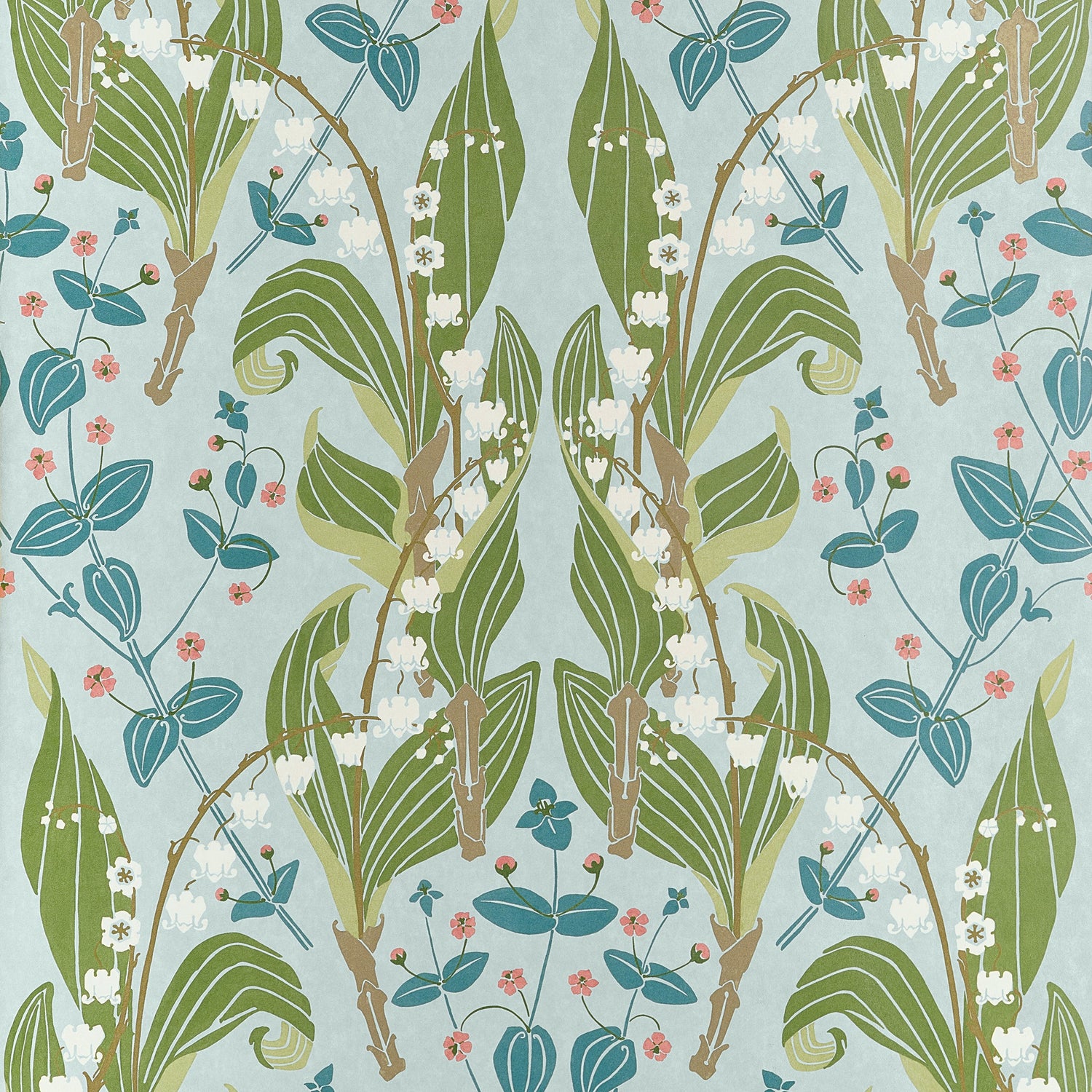 Harbor Springs Wallpaper in Spa Blue color - pattern number T14618 - by Thibaut in the Fairhaven collection
