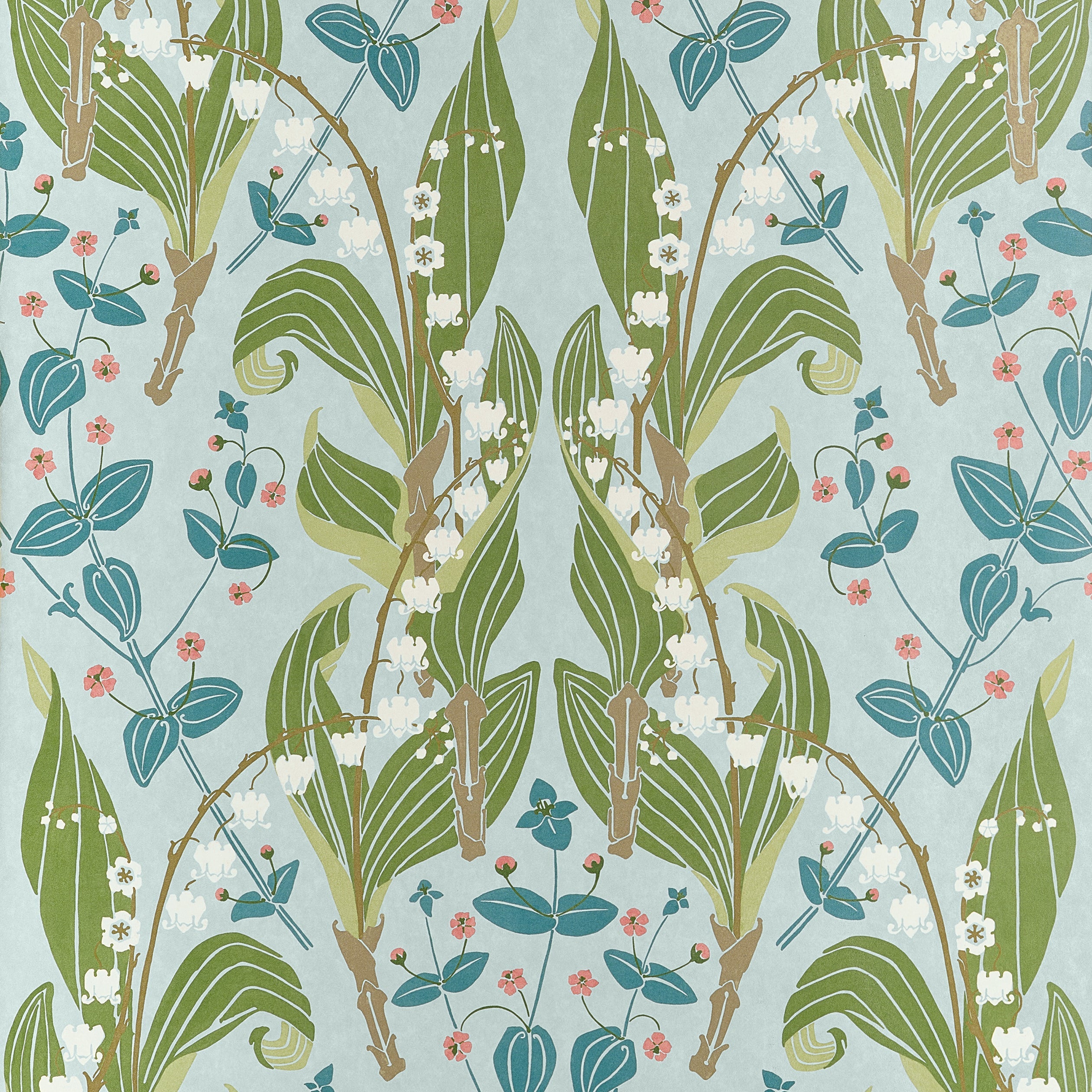 Harbor Springs Wallpaper in Spa Blue color - pattern number T14618 - by Thibaut in the Fairhaven collection