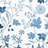 Bloom Wallpaper in Blue and White color - pattern number T14626 - by Thibaut in the Fairhaven collection