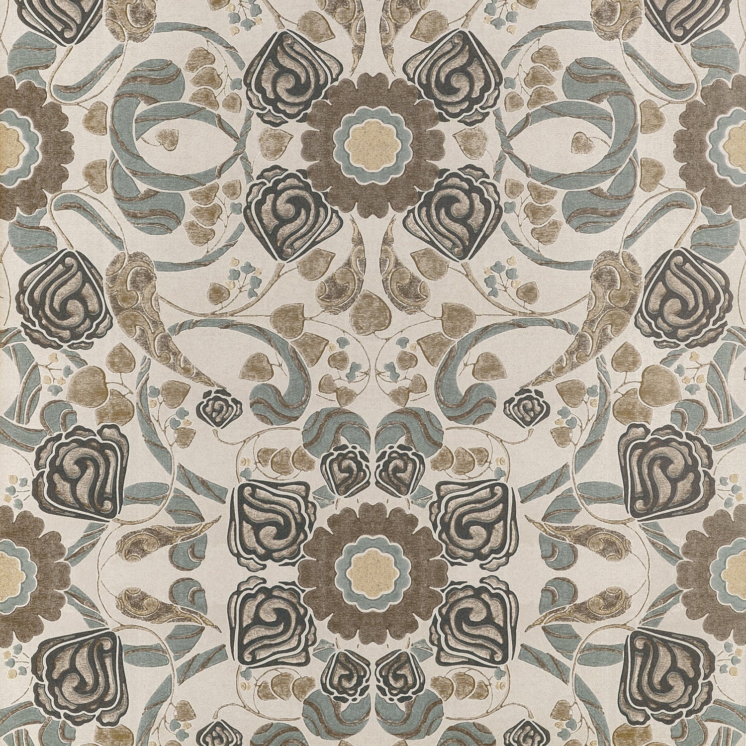 Margaux Wallpaper in Brown color - pattern number T14647 - by Thibaut in the Fairhaven collection