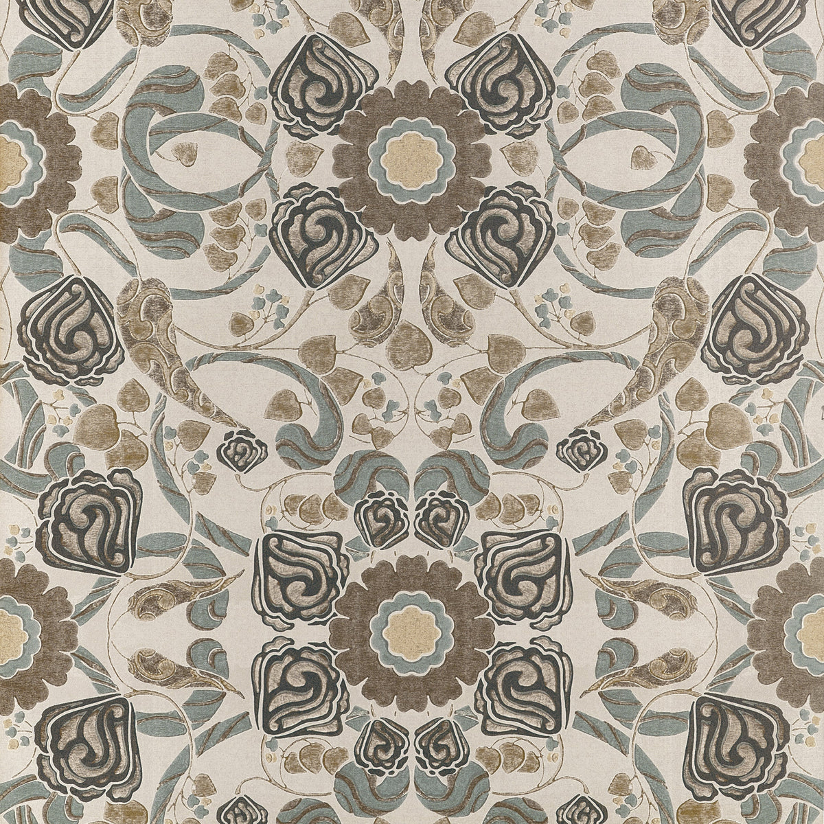 Margaux Wallpaper in Brown color - pattern number T14647 - by Thibaut in the Fairhaven collection