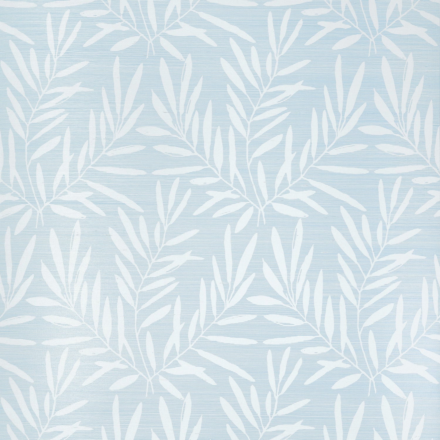 Summer Leaves fabric in light blue color - pattern number T15804 - by Thibaut in the Islander collection