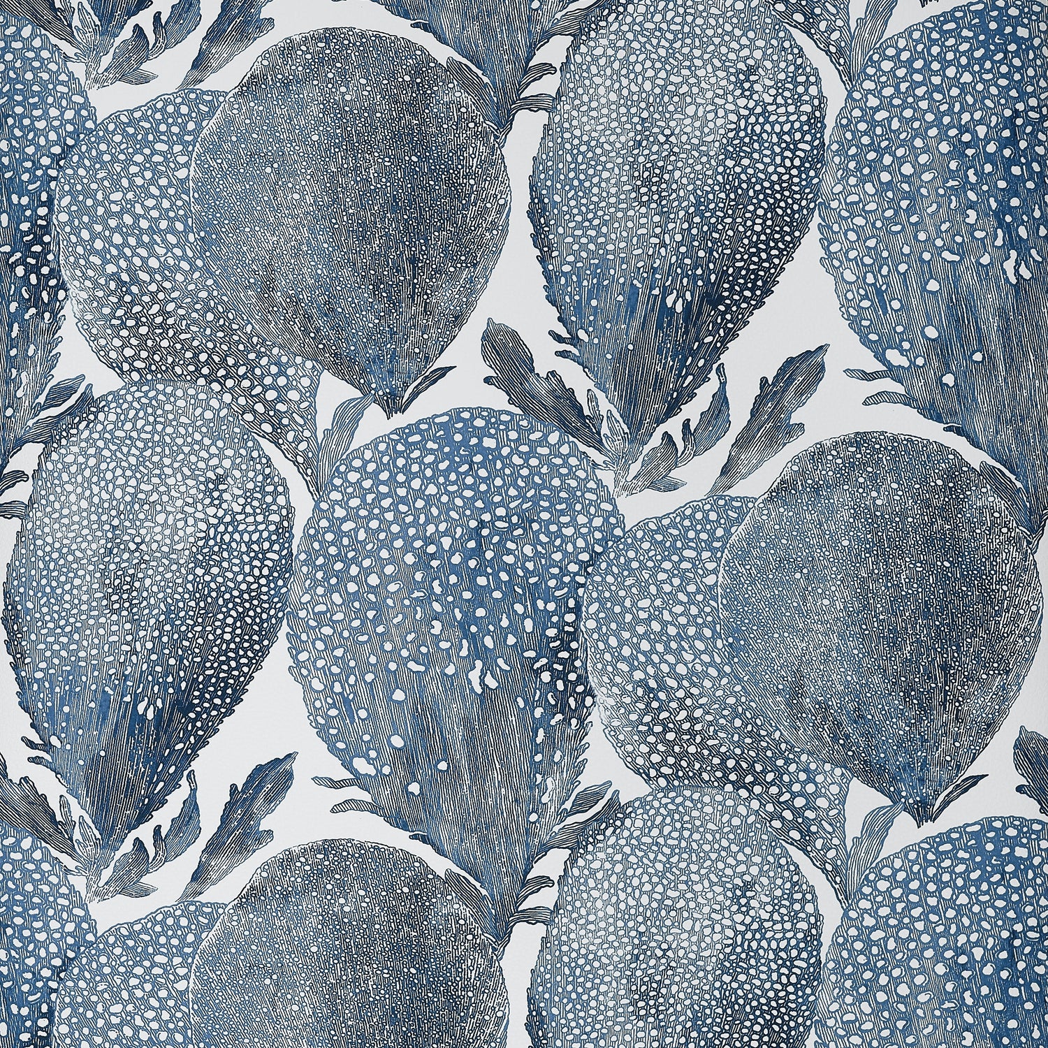Under The Sea fabric in navy color - pattern number T15824 - by Thibaut in the Islander collection