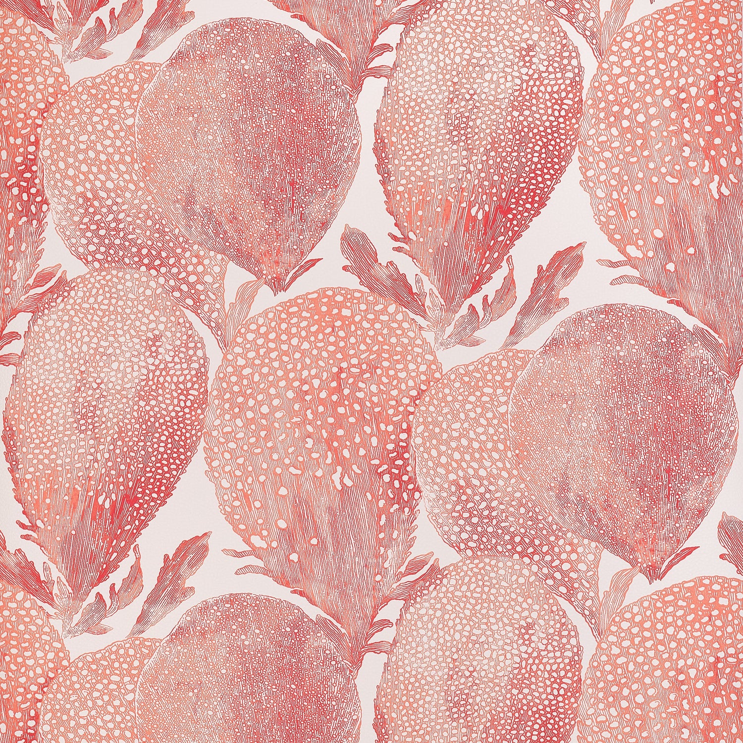 Under The Sea fabric in coral color - pattern number T15825 - by Thibaut in the Islander collection