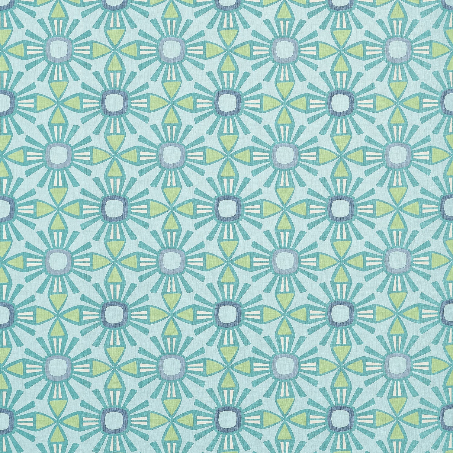 Kona wallpaper in turquoise color - pattern number T15831 - by Thibaut in the Islander collection