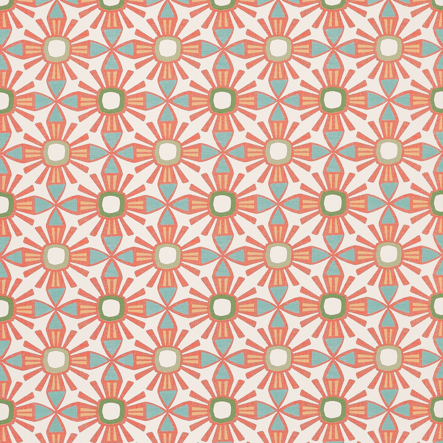 Kona wallpaper in coral color - pattern number T15832 - by Thibaut in the Islander collection