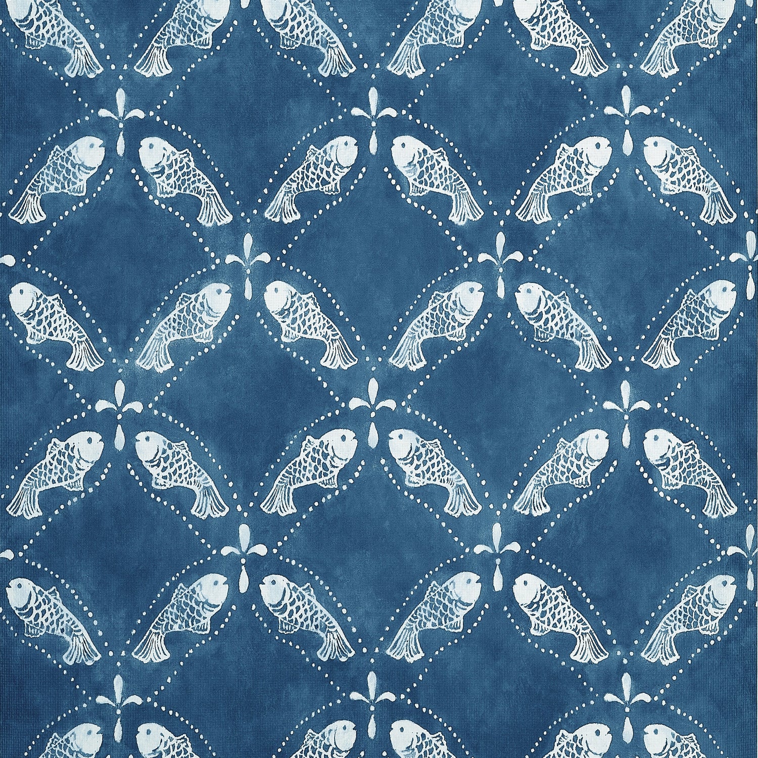 Santorini wallpaper in navy color - pattern number T15834 - by Thibaut in the Islander collection