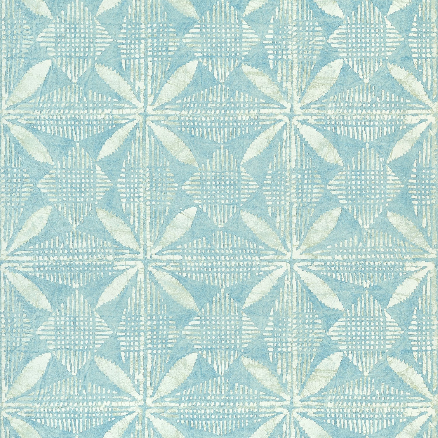 Tortuga Batik wallpaper in turquoise color - pattern number T15841 - by Thibaut in the Islander collection