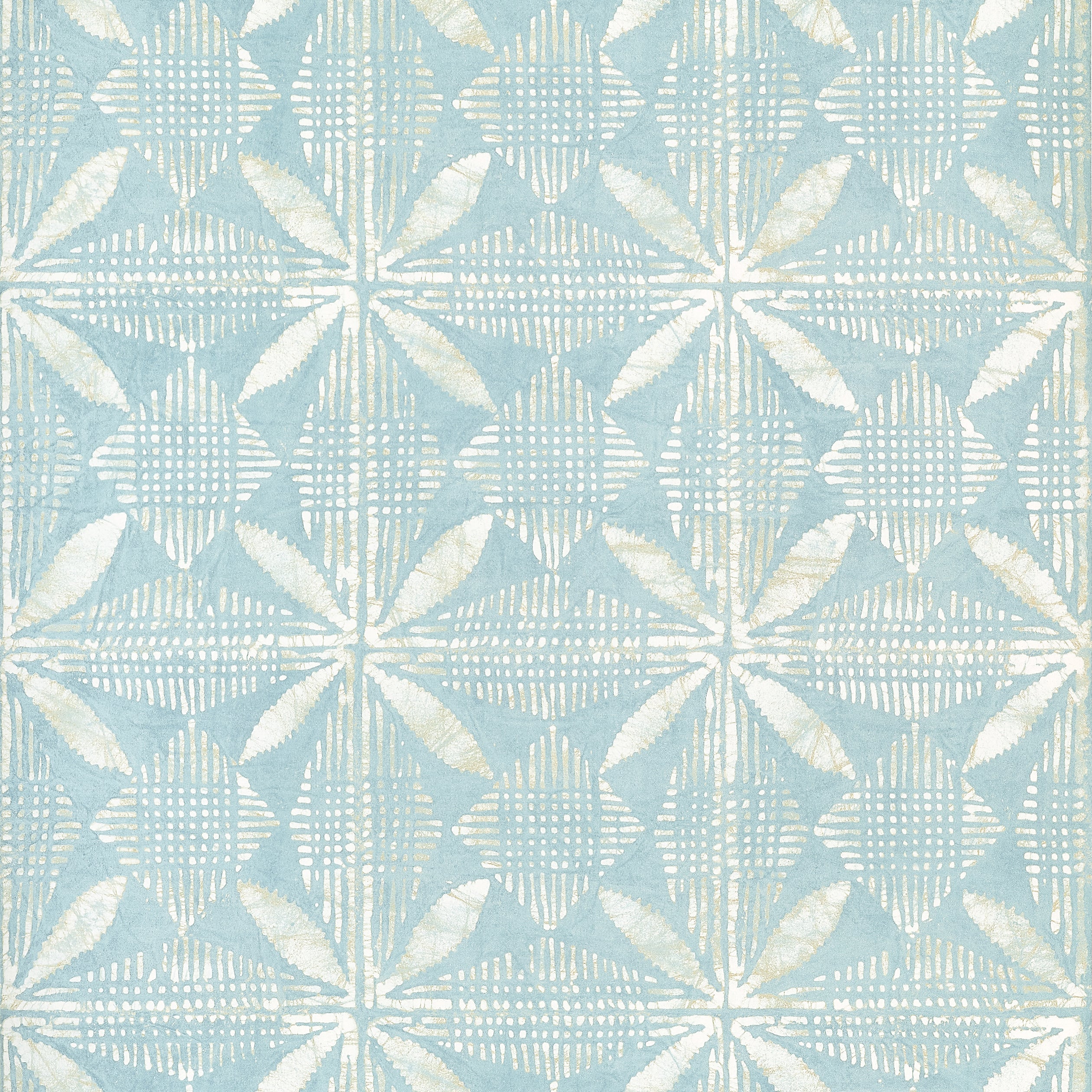 Tortuga Batik wallpaper in light blue color - pattern number T15842 - by Thibaut in the Islander collection