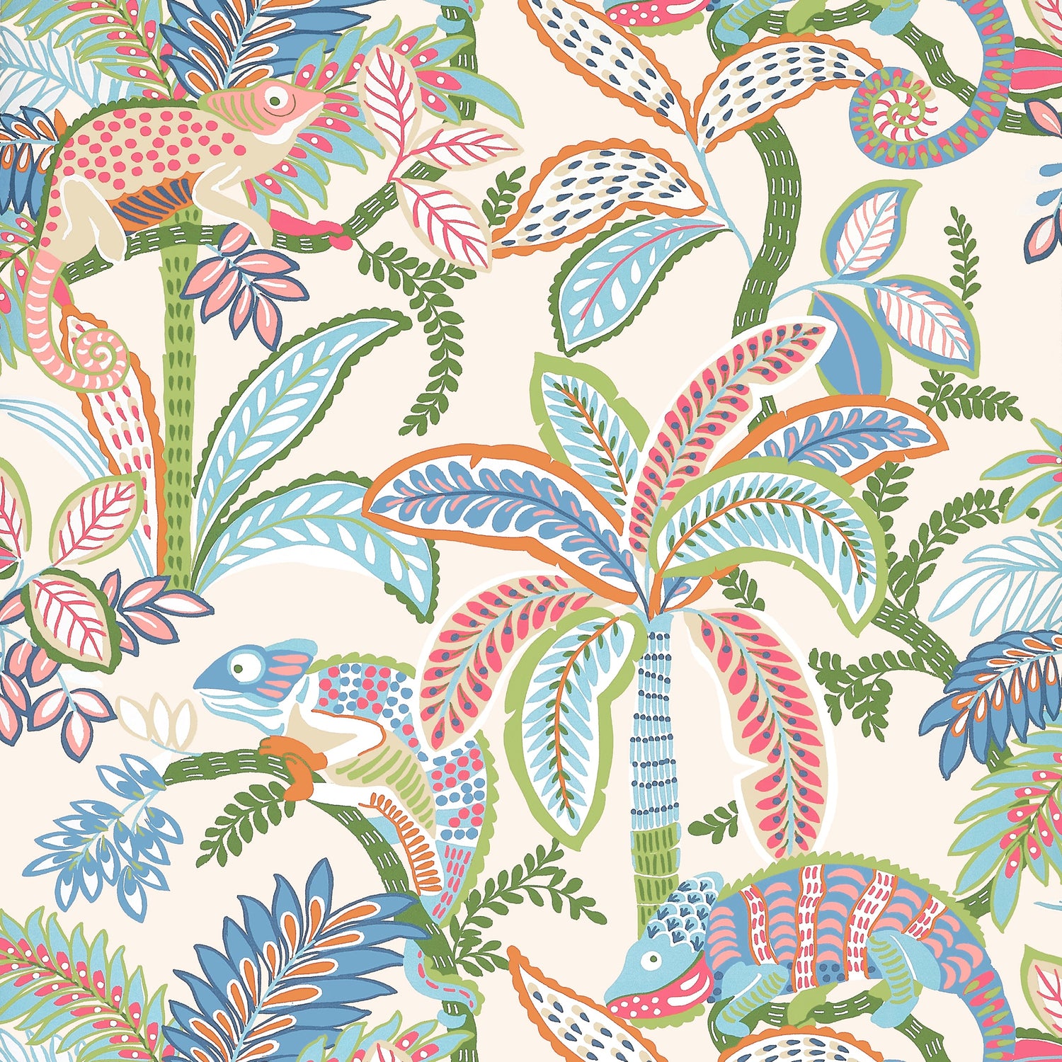 Iggy fabric in island color - pattern number T15843 - by Thibaut in the Islander collection