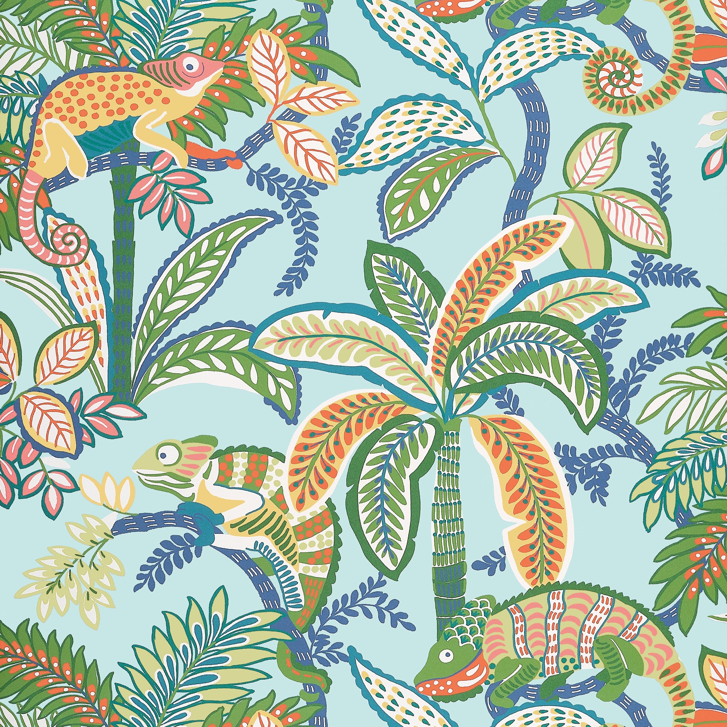 Iggy fabric in poolside color - pattern number T15844 - by Thibaut in the Islander collection
