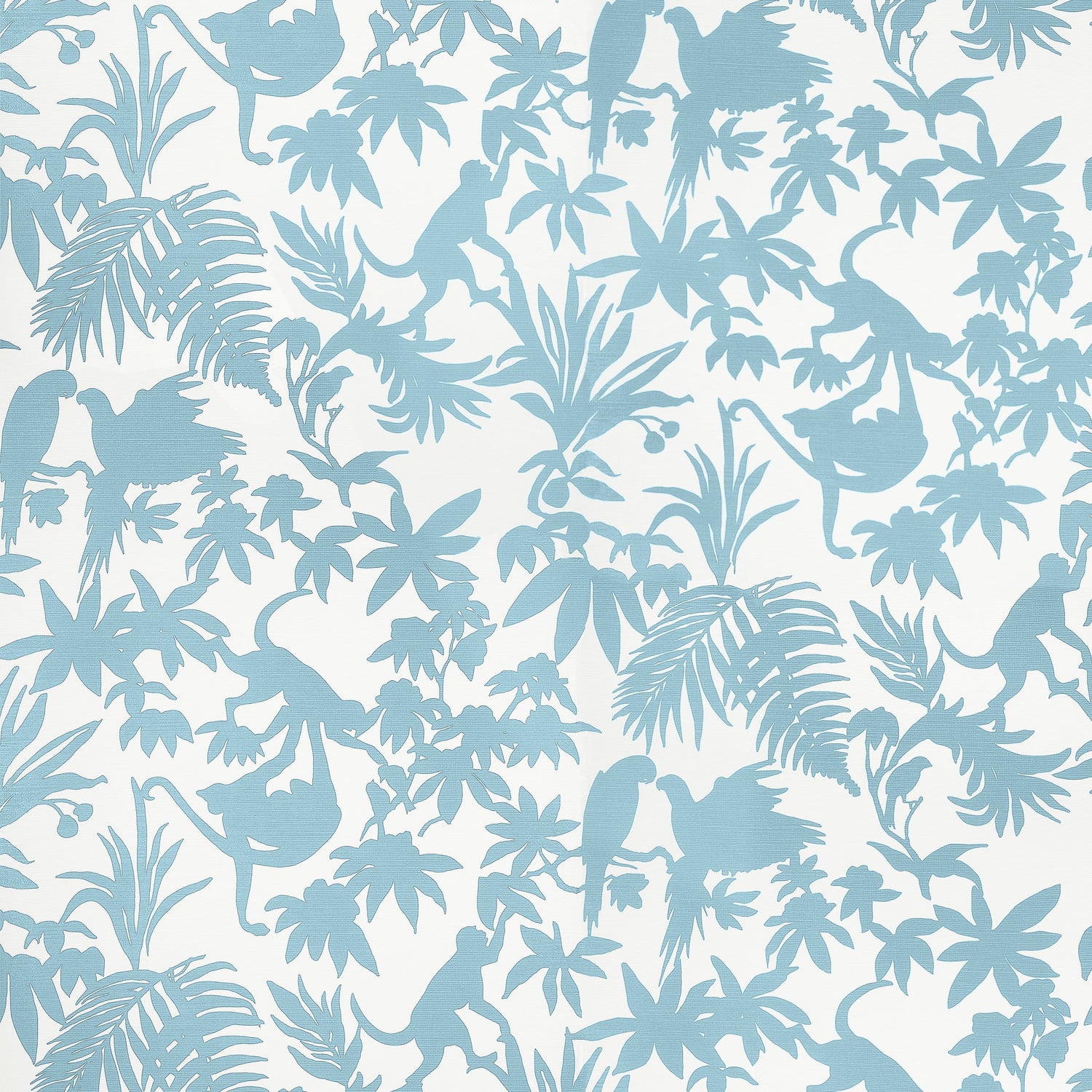 St Kitts wallpaper in blue color - pattern number T15863 - by Thibaut in the Islander collection