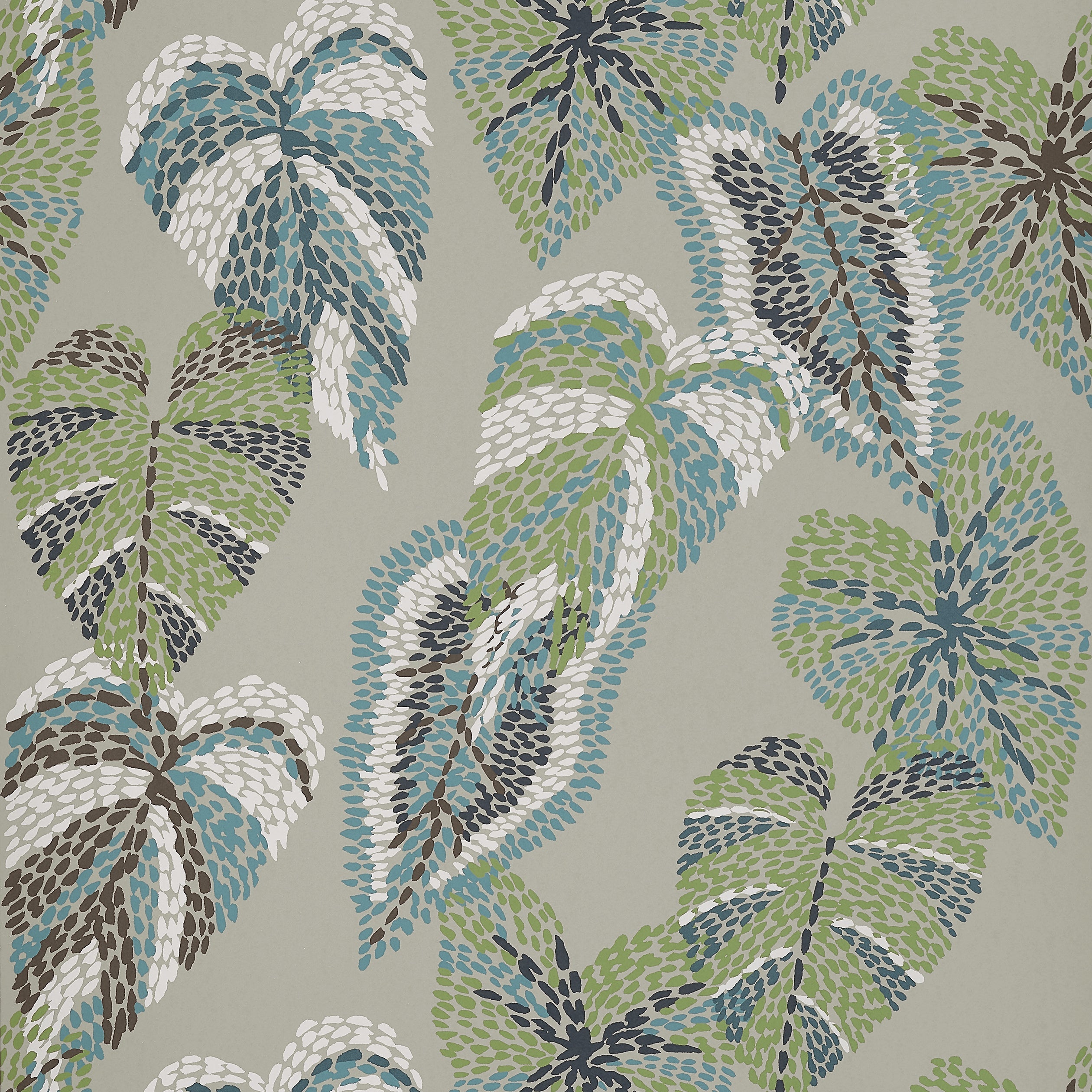 Delila wallpaper in stone color - pattern number T15868 - by Thibaut in the Islander collection