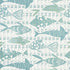 Batik Fish wallpaper in spa blue color - pattern number T15871 - by Thibaut in the Islander collection
