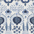 Mendoza Suzani fabric in blue and white color - pattern number T16239 - by Thibaut in the Kismet by Thibaut collection
